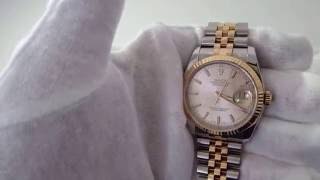 Rolex 36mm Datejust Watch  116231  Rose Index Dial [upl. by Ramej]