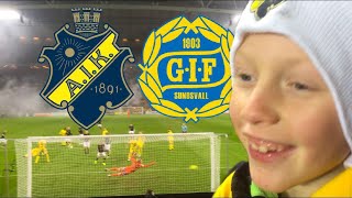 AIK vs GIF Sundsvall Match Vlogg [upl. by Lizzie]