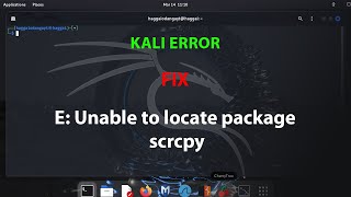 KALI FIX E Unable to locate package scrcpy [upl. by Lazos]