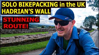 Solo Bikepacking in the UK  Hadrians Wall Cycleway Amazing [upl. by Ronald474]