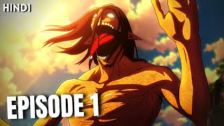 Attack on Titan Season 3 episode 1 Explained In Hindi  Aot Season 3 part 1 [upl. by Ahsinel]