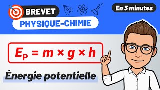 Calculer lénergie potentielle 🎯 Brevet  3e  Physique Chimie [upl. by Asia849]