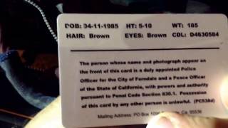 Example of Police ID in Ferndale California full video later [upl. by Lunt]