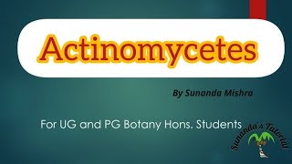 Actinomycetes for Bsc and Msc students botany microbiology actinomycetes bacteria [upl. by Atter146]