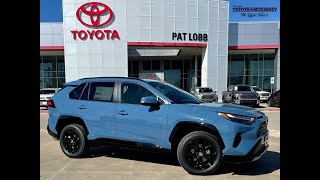 2022 TOYOTA Rav4 Hybrid SE in Cavalry Blue walkaround whats new video pictorial [upl. by Ahsienad467]