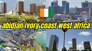 abidjan ivory coast city 4k video ultra hd 60fps by drone 2024 [upl. by Mcafee]