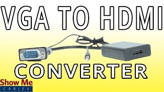 VGA To HDMI Converter  Change Video Signals From Analog To Digital 47300005 [upl. by Deeas]