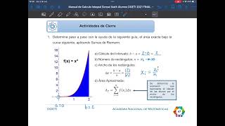 Manual de Cálculo Integral alumno DGETI Sumas de Riemman X4 página 47 [upl. by Novoj]