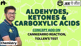 Aldehydes ketones amp Carboxylic Acids Class 12 Chemistry JEE  NCERT Chapter 8  Cannizarro Tollens [upl. by Koorb]