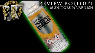 Review RollOut Citadel Munitorum Varnish [upl. by Aiuqet]