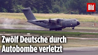 Nach Selbstmordattentat Verletzte Soldaten aus Mali wieder zurück [upl. by Mcneely]