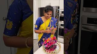 ✨️Happy Day in my life 🥰 Bridal Veni and Plate Decor usa tamil shorts diy vlog garland love [upl. by Ibbison]