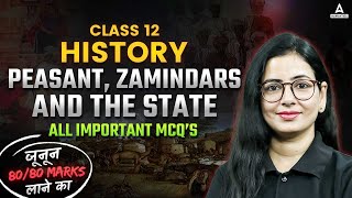 Peasant Zamindars and The State  All Important MCQs  Class 12 History Chapter 8  By Anita Maam [upl. by Kellen369]