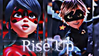 Rise Up  Ladybug X Catnoir AMV ❤️🖤 [upl. by Tressa195]