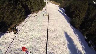 Paraskiing on Ski Lift [upl. by Ahsitnauq575]