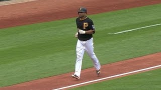 LADPIT Liriano hits first career homer takes lead [upl. by Pallaton]