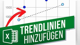 Trendlinien in Excel einfügen [upl. by Moon225]