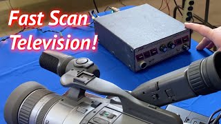 Fast Scan TV  A Simple Demo with an AEA VSB70 ATV Transceiver Amateur Television Ham Radio [upl. by Adlin]