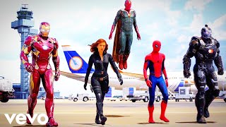 CJ Whoopty Robert Cristian amp ERS Remix  Captain America Civil War Airport Battle Scene [upl. by Higginson]