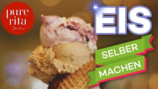 🍦 Eis selber machen mit Eismaschine 🎬 Eis Rezepte [upl. by Ardekan]