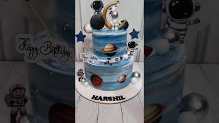 Space theme cake by cakes94 cake spacethemecake [upl. by Cirdor555]