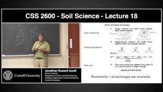 PLSCS 2600  18  Soil Colloids III – Charged Particles and Ion Exchange pH dependence CEC amp AEC [upl. by Damien399]