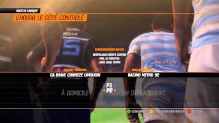 CA BriveCorrèze VS Racing 92  Rugby Challenge 2 PCFR [upl. by Kaz]