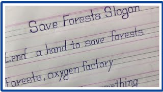 10 lines on save forests slogan in englishsave forest slogans in englishslogans on save trees [upl. by Nerb]