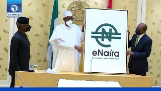 Buhari Launches Digital Currency eNaira [upl. by Anitra407]