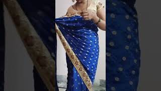 Saree Draping different TrickSaree Draping for beginnerssimpletrick [upl. by Archangel639]