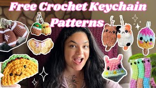 30 FREE Crochet Keychain Patterns  Beginner Friendly Market Ideas [upl. by Demetrius204]