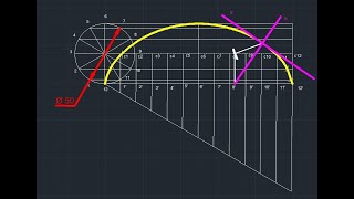 Construction of cycloid with tangent and normal [upl. by Tigdirb241]