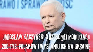 Jarosław Kaczyński o obecnej władzy poborze do wojskakaczyński politykawojsko news wiadomości [upl. by Raybin]