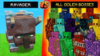 RAVAGER vs ALL GOLEMS  Minecraft Mob Battle [upl. by Marco]