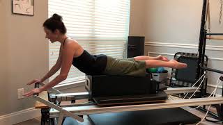 Pilates Reformer swan dive on long box [upl. by Auqkinahs]