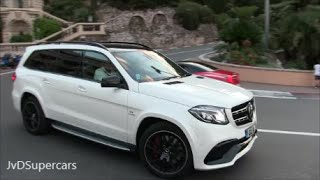 2016 Mercedes GLS 63 AMG Driving in Monaco [upl. by Enelyad]