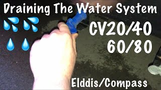 Draining The Water System For Winter Or Maintenance On An Elddis amp Compass CV20 40 60 80 Campervan [upl. by Eisset569]