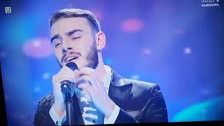 Krystian Ochman quotRiverquot 🌊 ESC National Final  winning performance krystianochman ochman river [upl. by Marchelle]