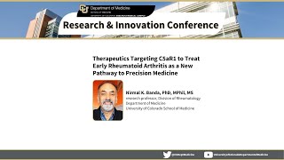 Therapeutics Targeting C5aR1 to Treat Early Rheumatoid Arthritis as New Pathway to Precision Med [upl. by Acirahs107]