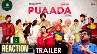 Pakistani Reaction to Puaada  Official Trailer  Ammy Virk  Sonam Bajwa  Punjabi Movie 2021 [upl. by Hersh]