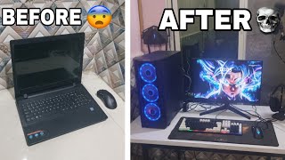 Transforming My GAMEING SETUP Into My DREAM SETUP  1 lakh 😨💀 [upl. by Nnylsaj]