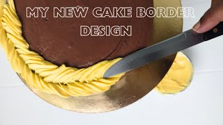 MY NEW CAKE DESIGN with a KNIFE  easycakedecoratingtutorialhomebakerhackscakedecorationviral [upl. by Oiramad99]