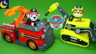 NEW Paw Patrol Toys Full Size Mission Paw Marshall and Rubble Vehicles Air Rescue Patroller Toys [upl. by Mahalia]