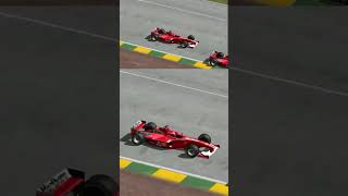 Schumacher vs Barrichello at Interlagos Brazil GP – F1 2000 [upl. by Lishe]