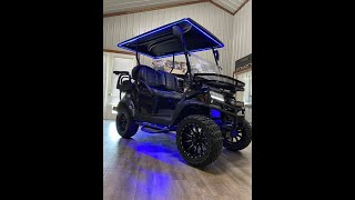 2022 Dark Knight Special Edition Club Car Onward 4 Passenger Lifted LithiumIon HP LSV Golf Cart [upl. by Peregrine595]