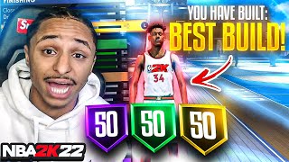 OVER POWERED POINT GUARD BUILD IN NBA 2K22 BEST BUILD FOR SHOOTING amp DRIBBLING [upl. by Ahsoym]