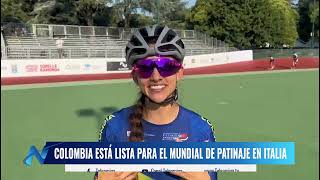 Colombia está lista para el mundial de PATINAJE EN ITALIA  Noticias Teleamiga [upl. by Ahseiat]