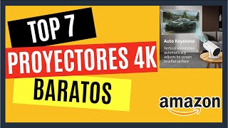 📽️ TOP 7 Mejores PROYECTORES 4K de Amazon 2024 calidad precio baratos mini portatil cine casa [upl. by Grizel]