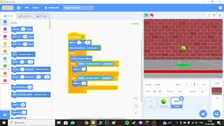 Jak zrobić grę w Scratchu gdzie się odbija piłeczkę część 1 [upl. by Lalitta]