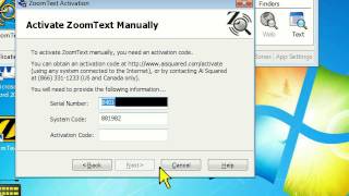 Activating ZoomText [upl. by Calista]